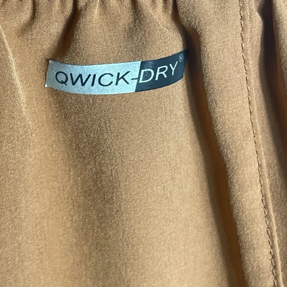 INPRO Men’s Quick Dry Cargo Shorts Brown Drawstring Athletic Size S - Picture 3 of 9